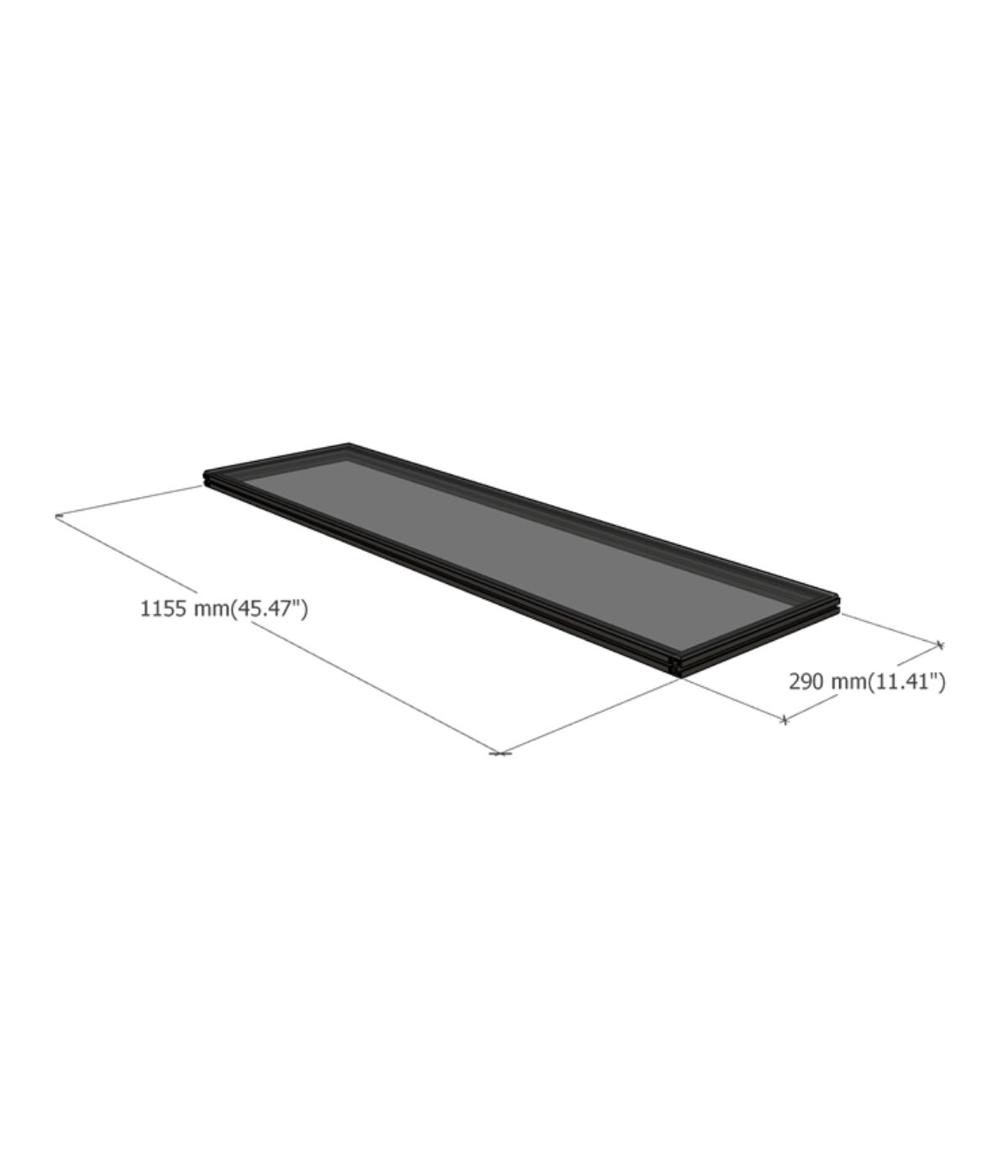 BACK HALF Shelf DF120 SILVER