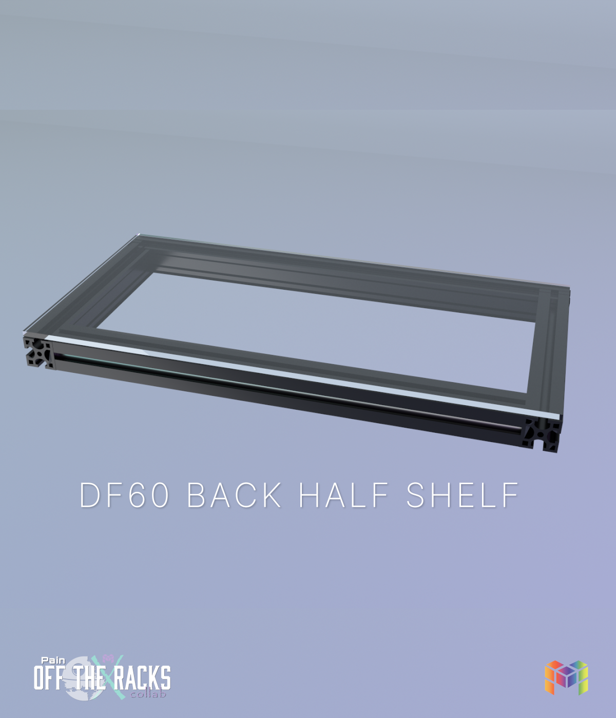 BACK HALF shelf DF60 BLACK