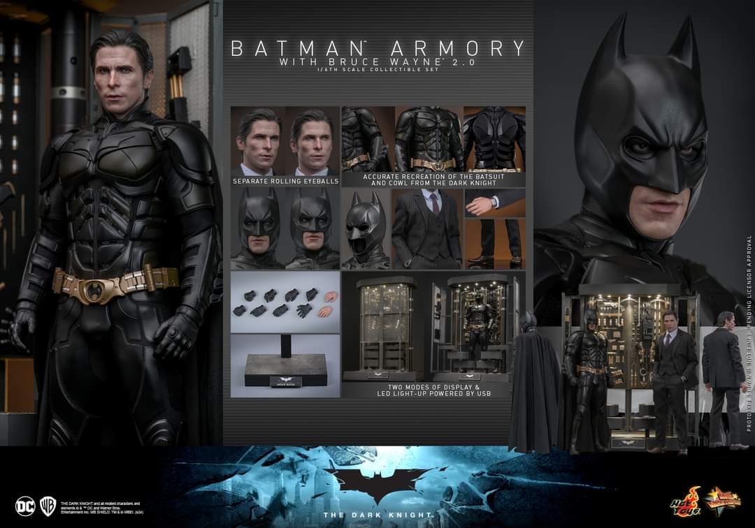 Hot Toys Batman Armory With Bruce Wayne 2.0 *Pre- Order - OTRCollectibles