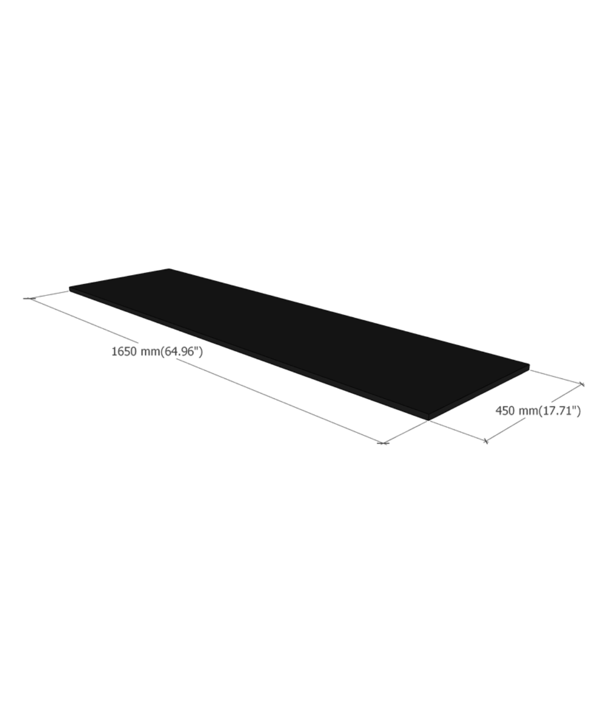 Top board Sixth165 BLACK