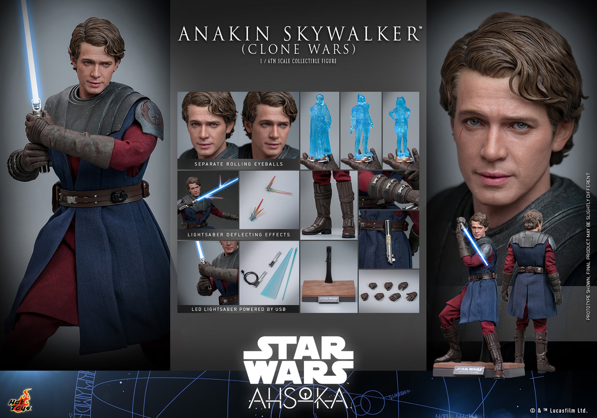 Hot Toys Anakin Skywalker (Clone Wars) *Pre-Order - OTRCollectibles