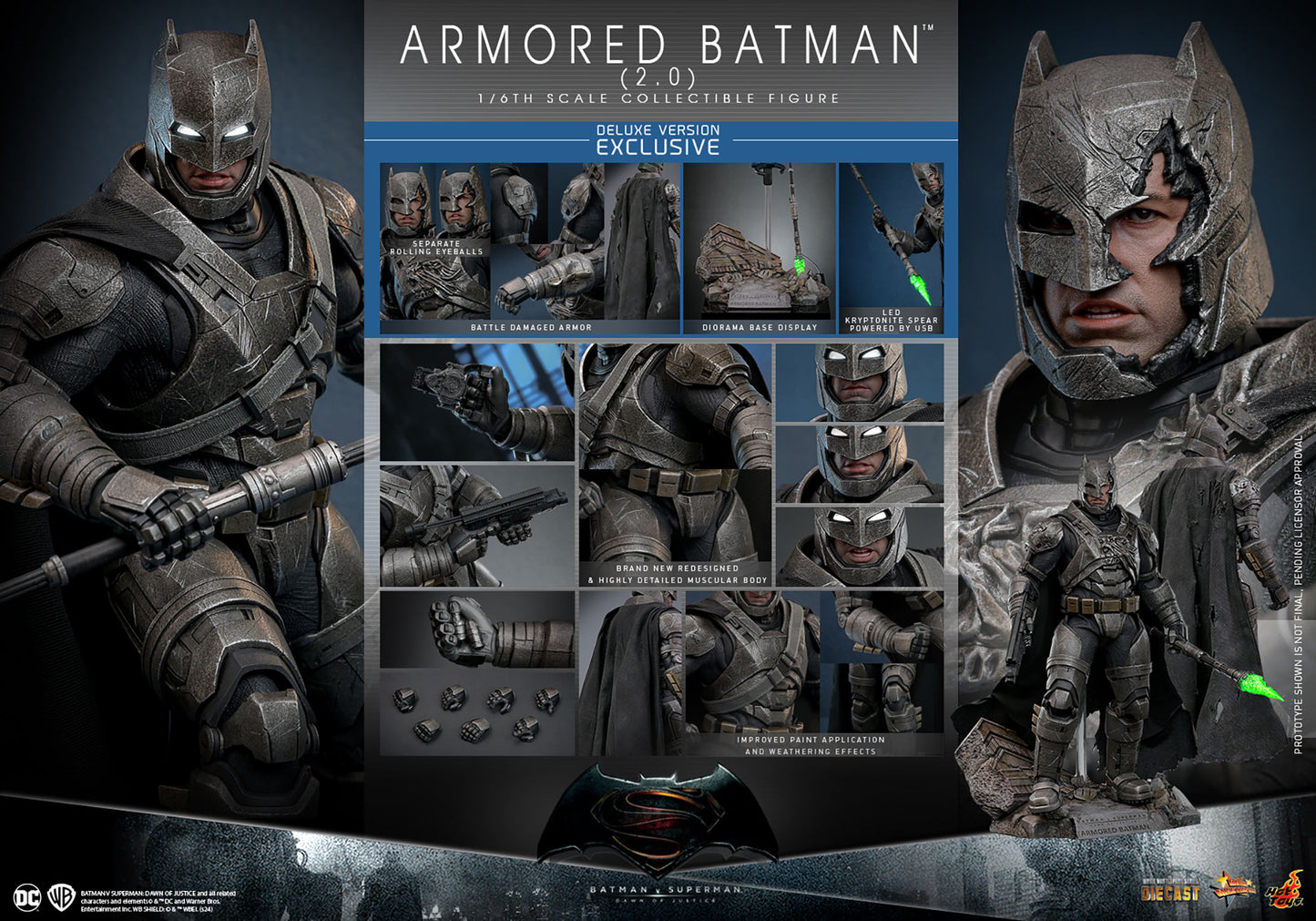 Hot Toys Armoured Batman 2.0 Deluxe Pre-Order - OTRCollectibles