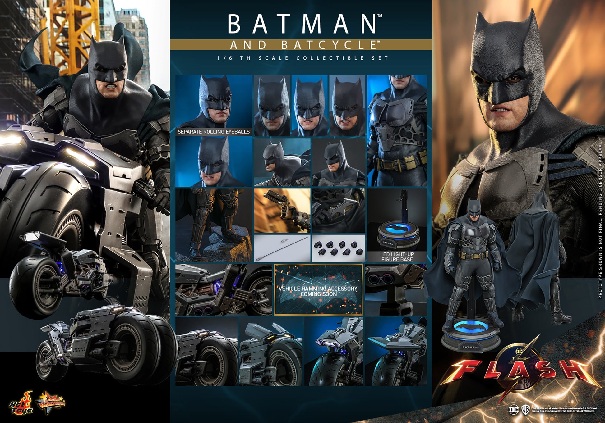 Hot Toys Batman & Batcycle *Pre-order - OTRCollectibles