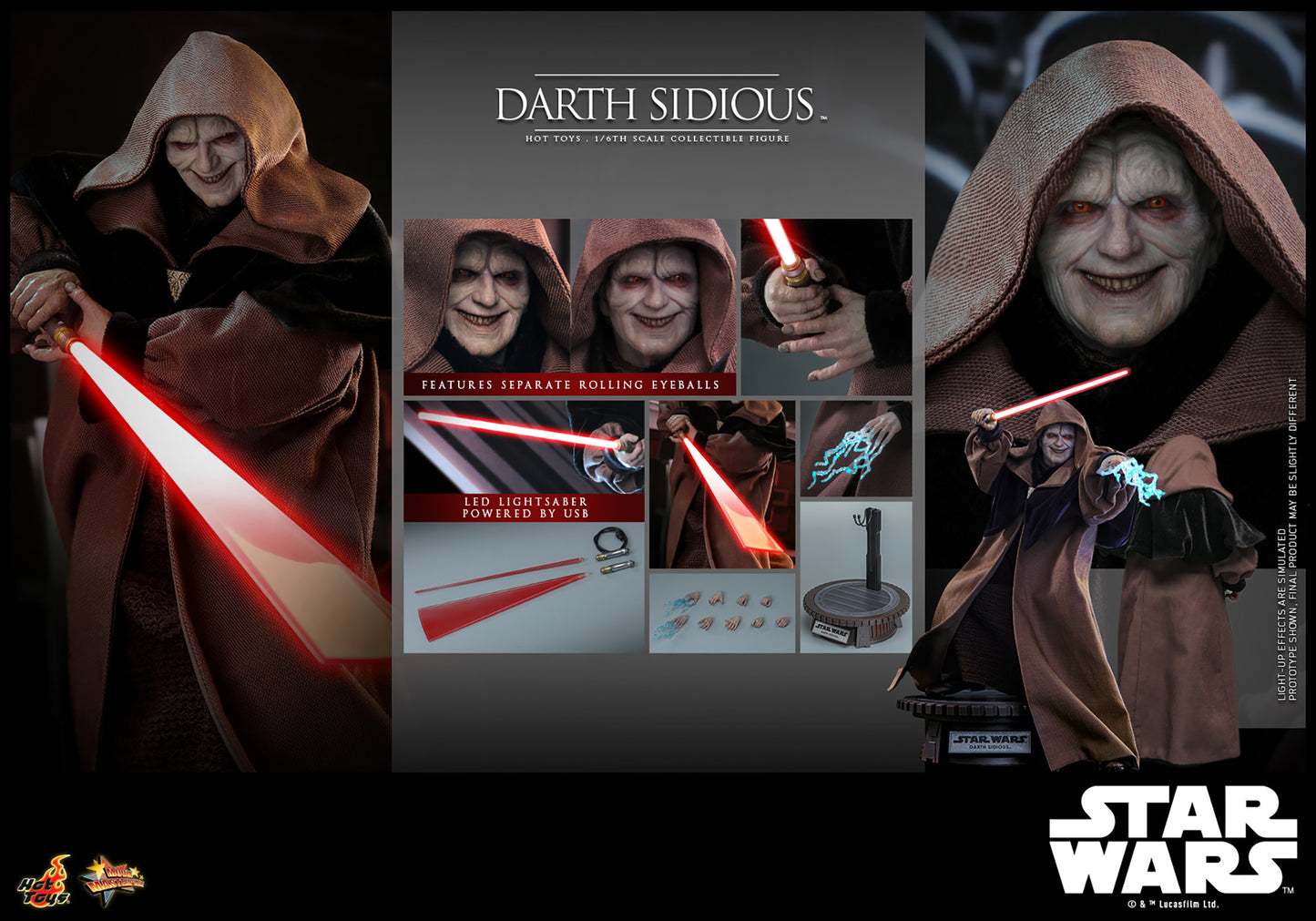 Hot Toys Darth Sidious *Pre-Order - OTRCollectibles