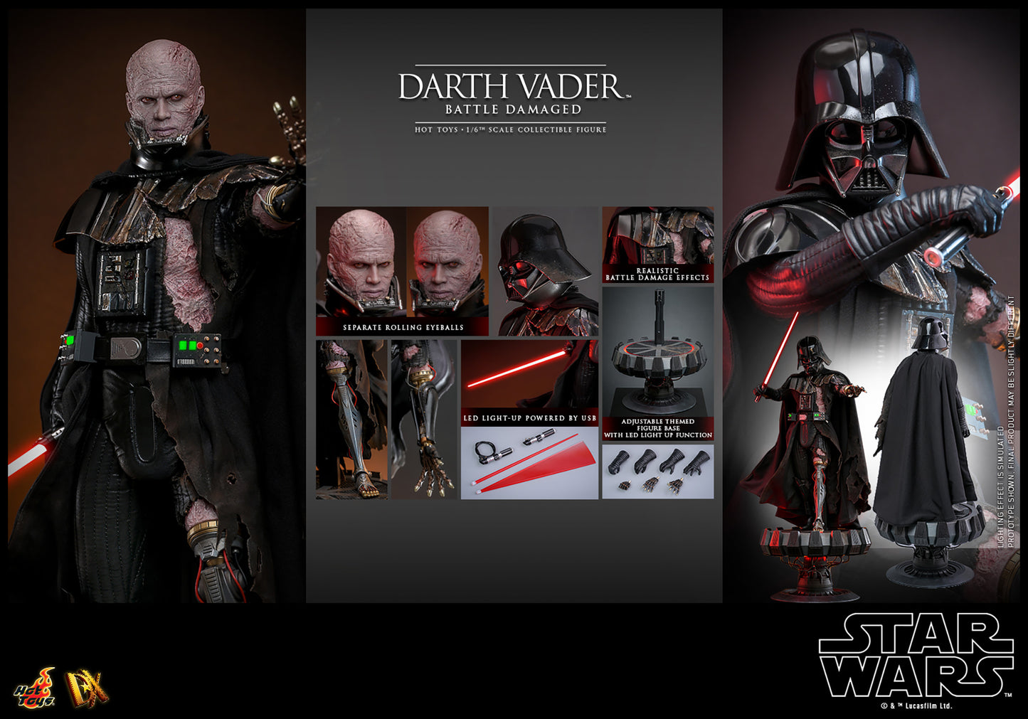 Hot Toys Darth Vader™ (Battle Damaged) *Pre-order