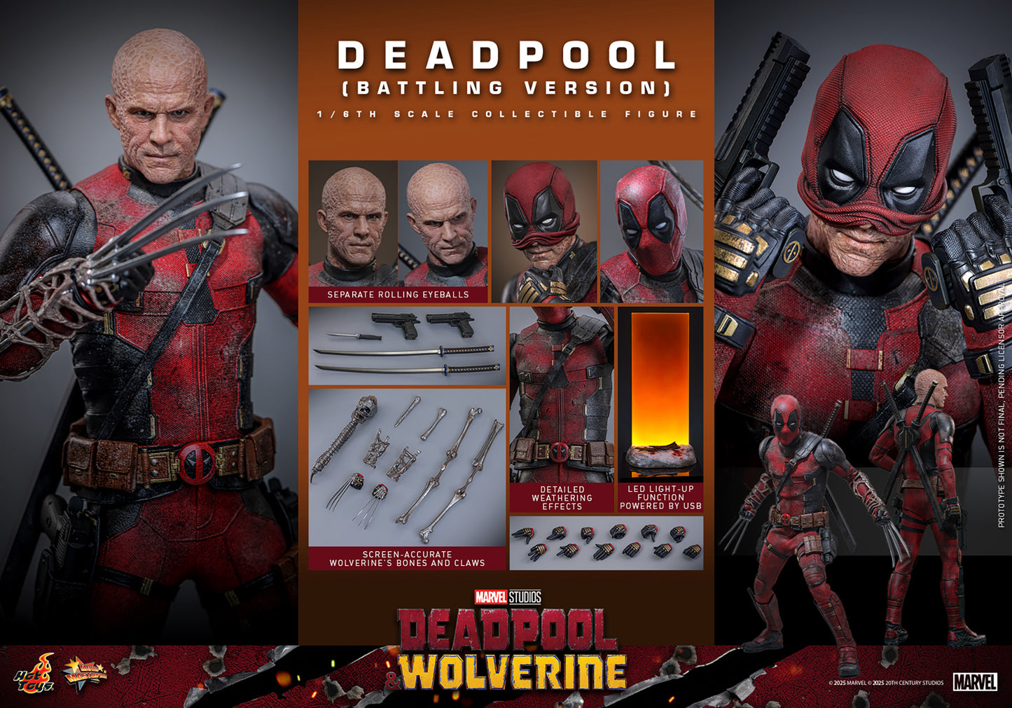 Hot Toys Deadpool (Battling Version)