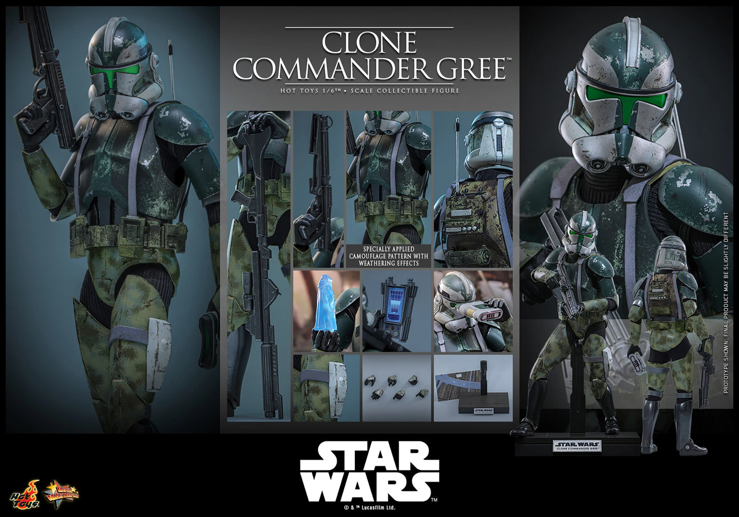 Hot Toys Clone Commander Gree *Pre-Order - OTRCollectibles