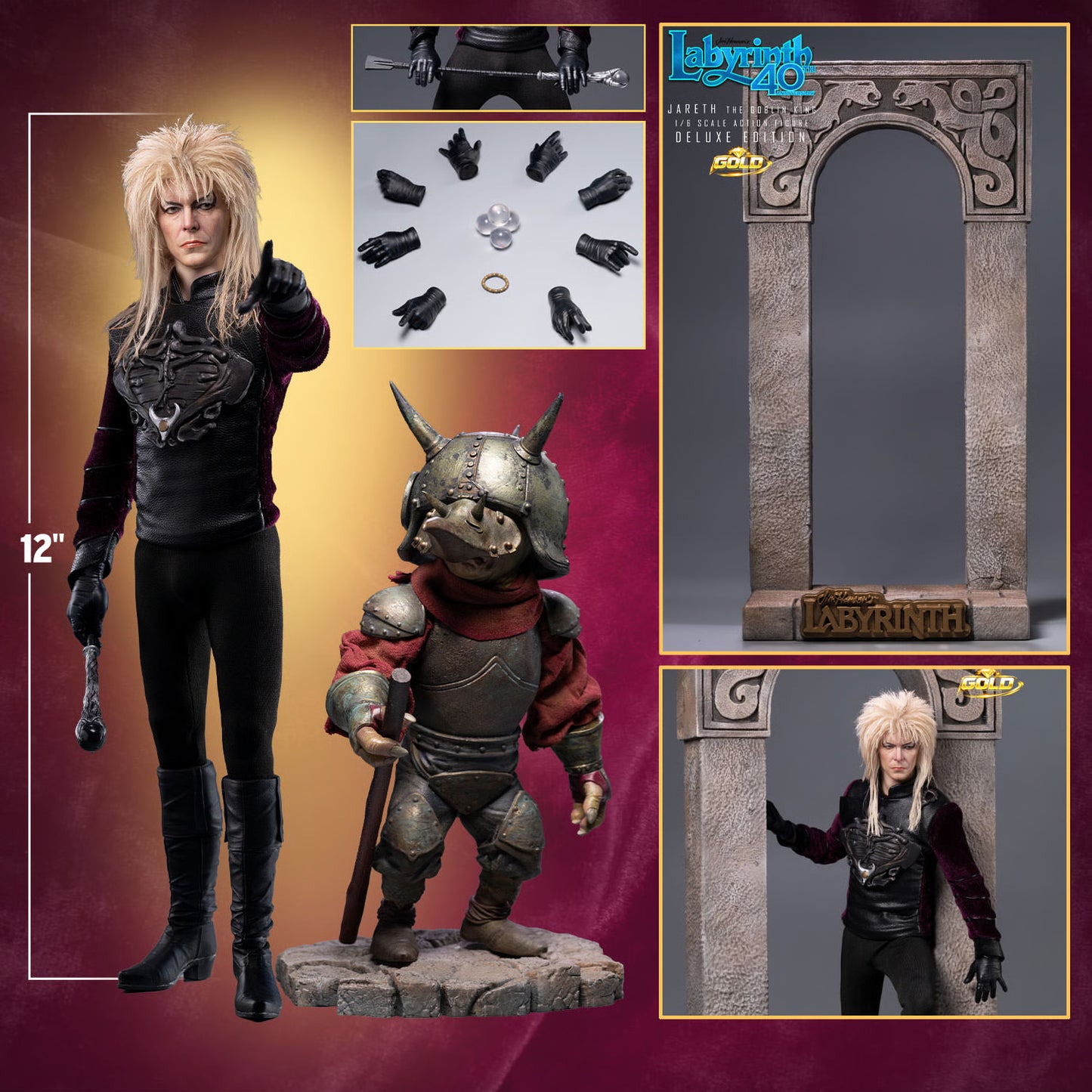 Infinite Statue Jareth the Goblin King (Deluxe Edition) Gold *Pre-Order