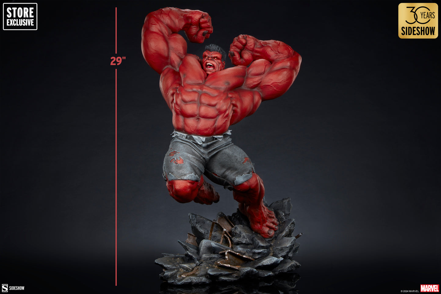 Sideshow Red Hulk Thunderbolt Ross *Pre-Order