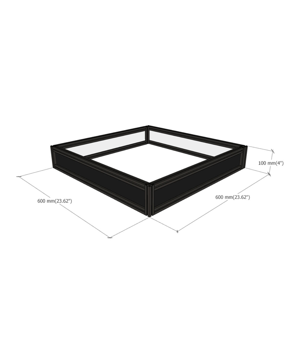 Moducase DF60 Riser (Black)