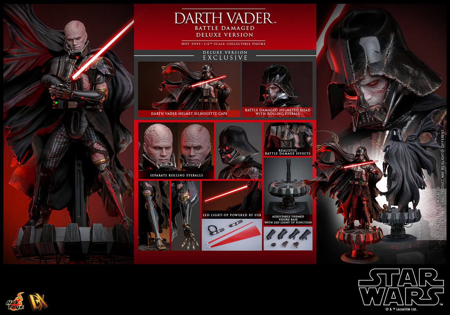 Hot Toys Darth Vader™ (Battle Damaged) (Deluxe Version) *Pre-order