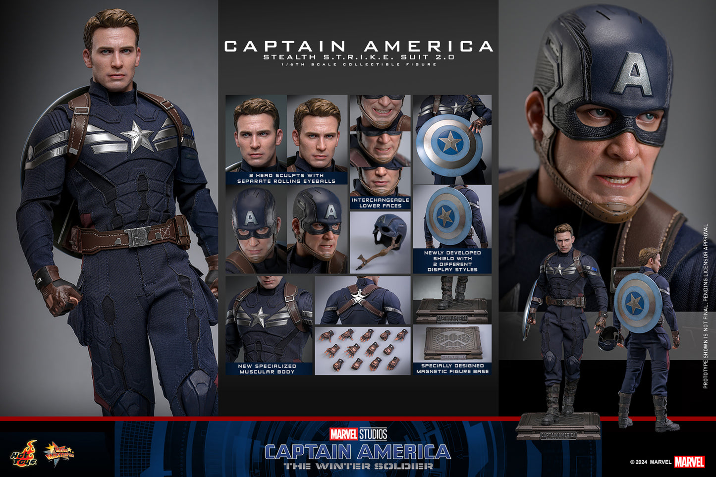 Hot Toys Captain America (Stealth S.T.R.I.K.E. Suit) 2.0 *Pre-Order