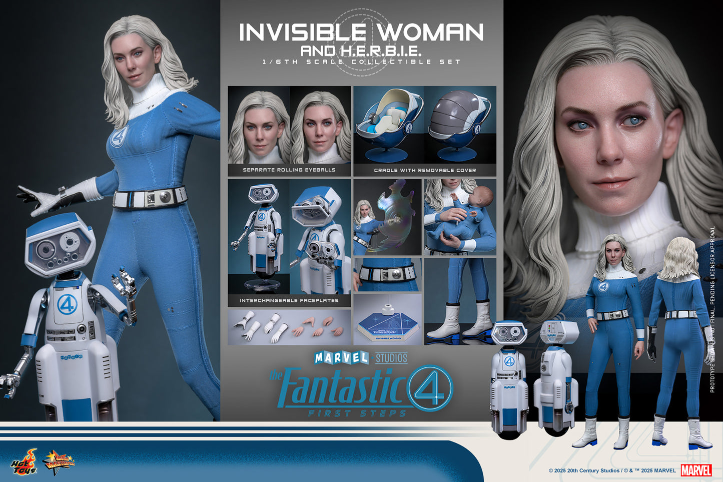 Hot Toys  Invisible Woman and H.E.R.B.I.E. *Pre-Order