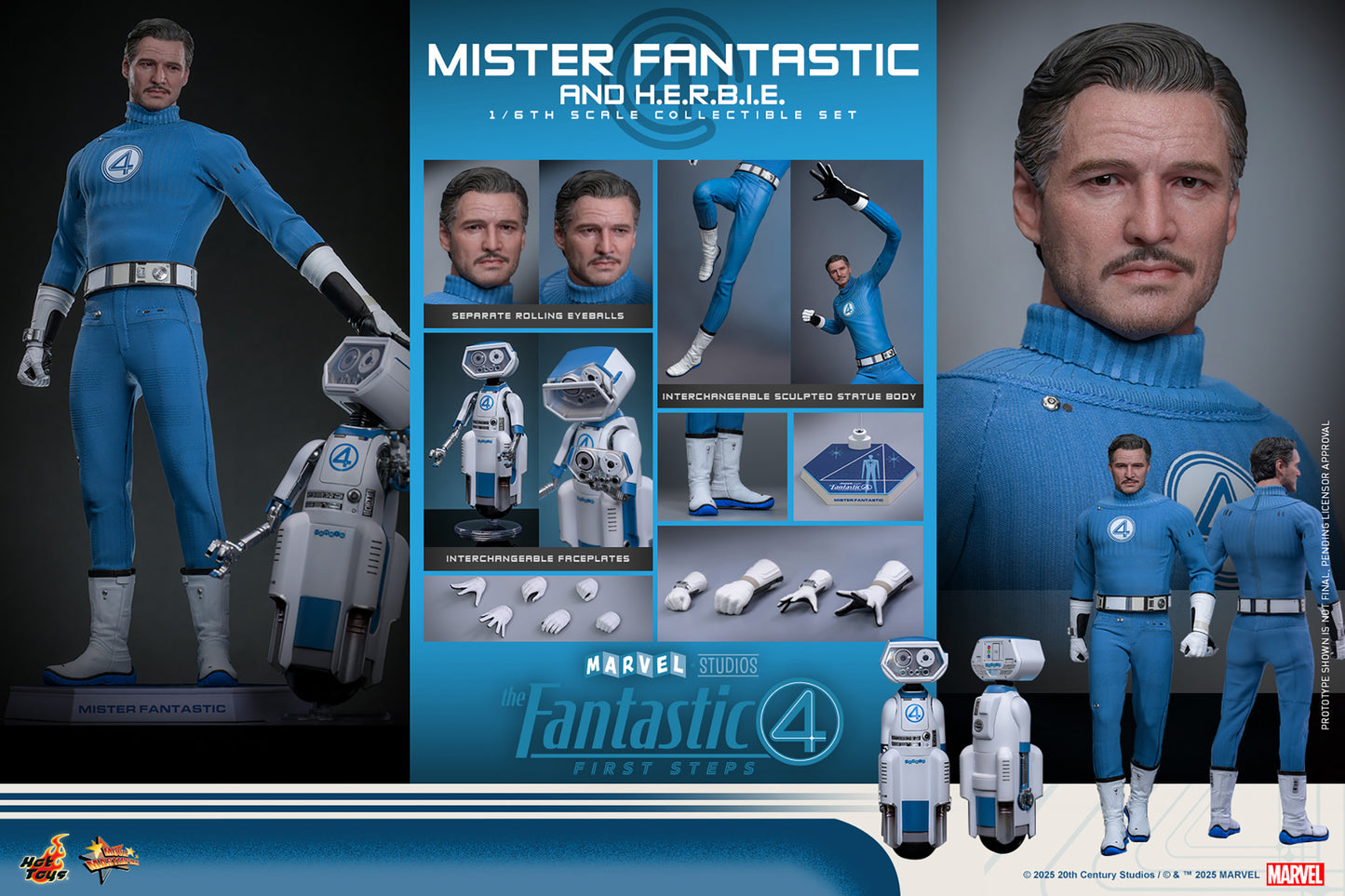 Hot Toys Mister Fantastic and H.E.R.B.I.E. *Pre-Order