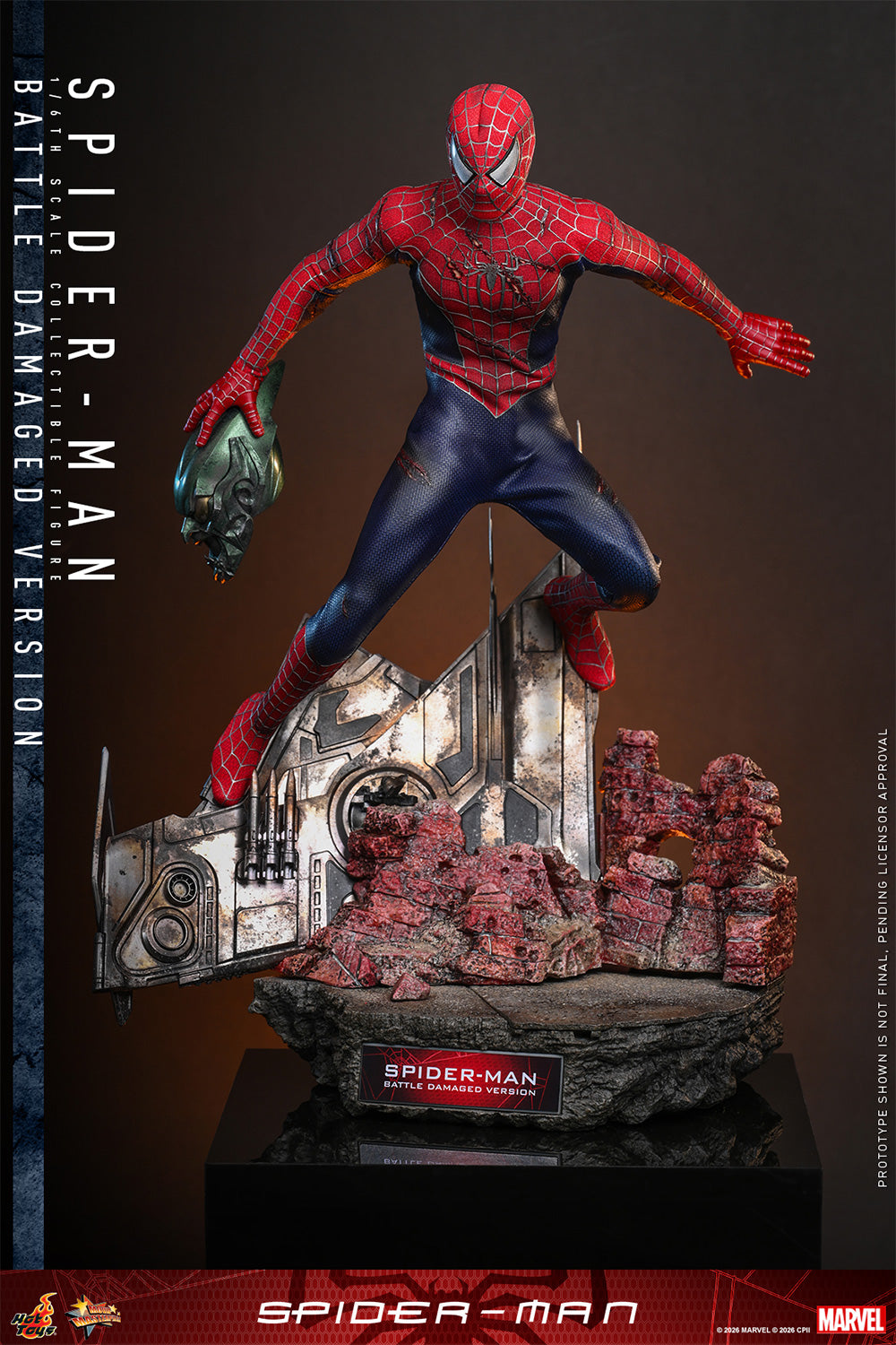 Hot Toys Spider-Man (Battle Damaged Version) *Pre-Order