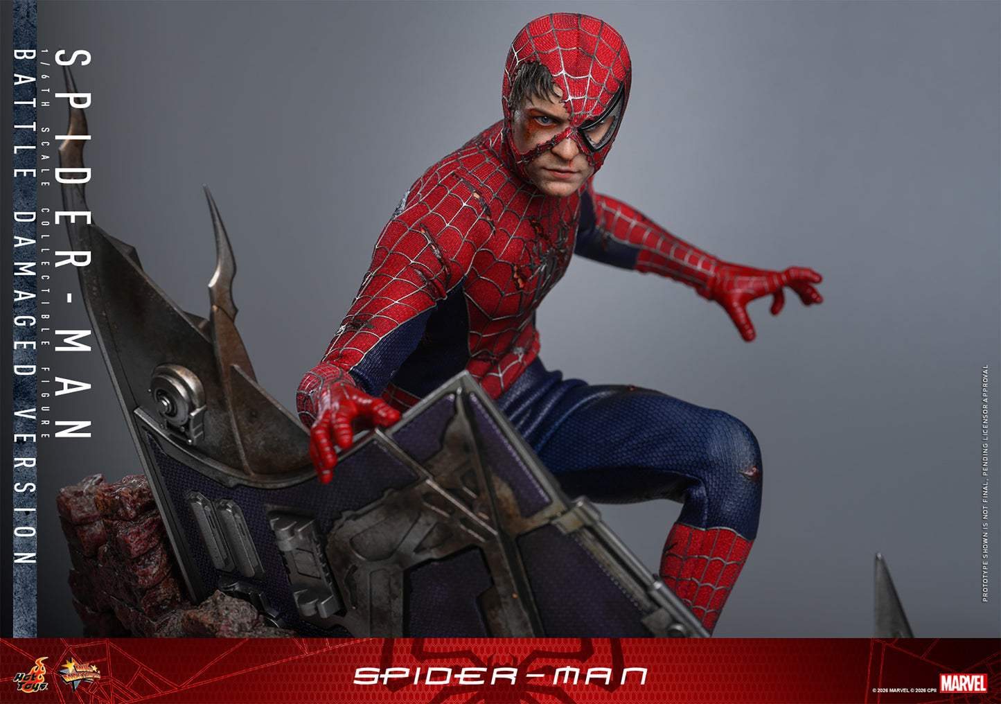Hot Toys Spider-Man (Battle Damaged Version) *Pre-Order