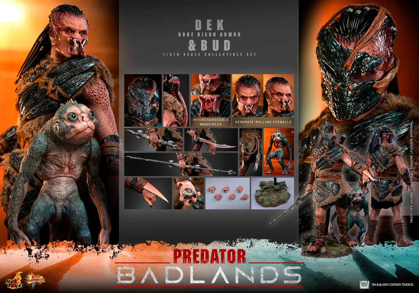 Hot Toys Dek (Bone Bison Armor) and Bud *Pre-Order - OTRCollectibles