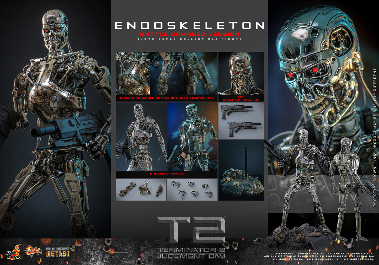 Hot Toys Endoskeleton (Battle Damaged Version) *Pre-Order