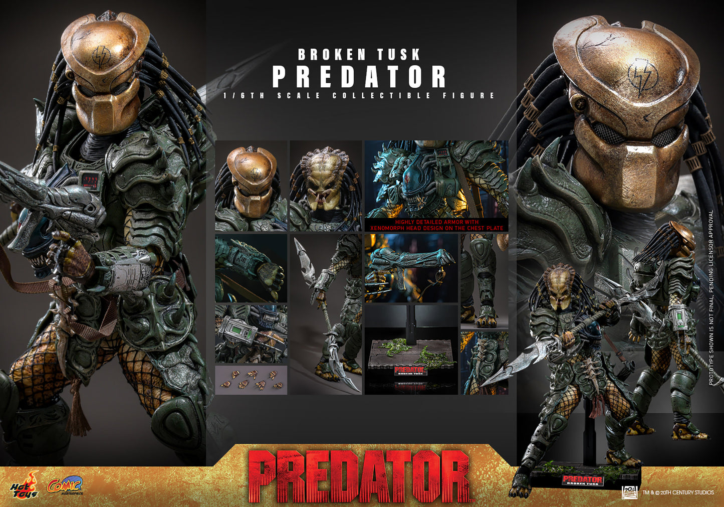Hot Toys Broken Tusk Predator *Pre-Order