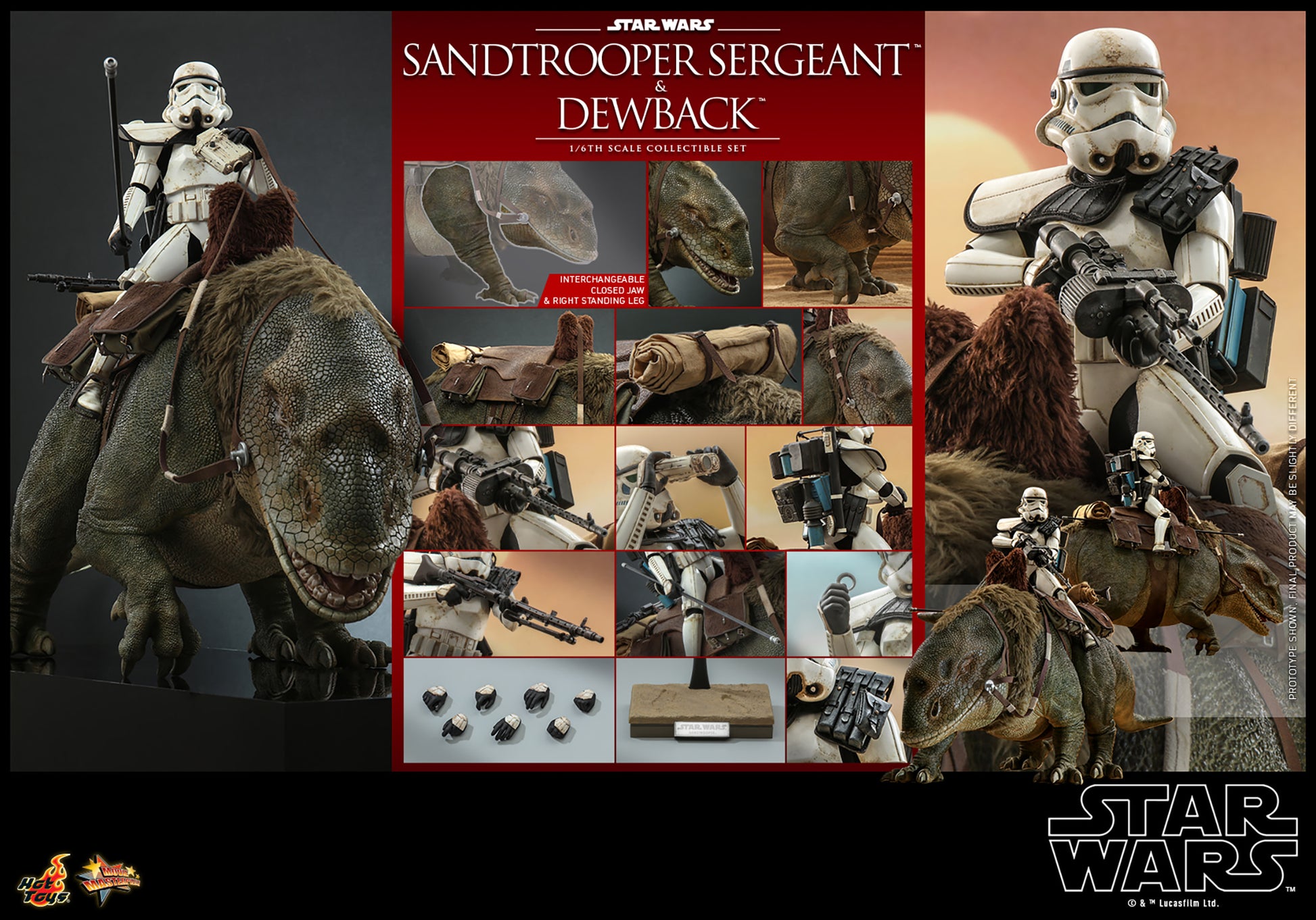 Hot Toys Sandtrooper Sergeant and Dewback *Pre-order - OTRCollectibles