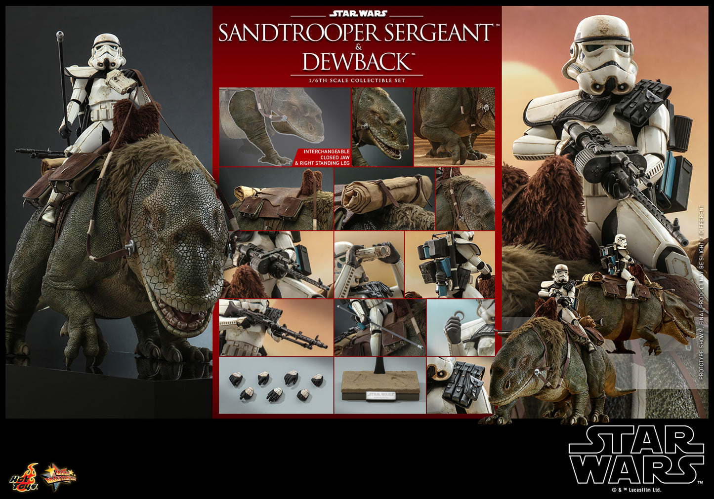 Hot Toys Sandtrooper Sergeant and Dewback *Pre-order - OTRCollectibles