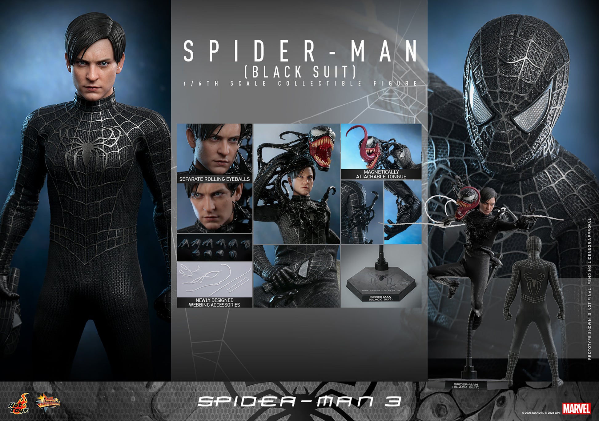 Hot Toys Spider-Man Black Suit *Pre-Order - OTRCollectibles