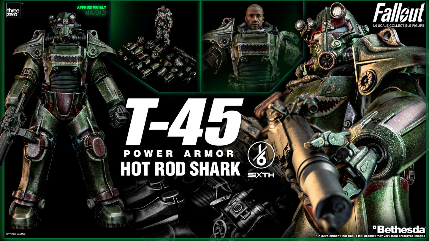 Threezero T-45 Hot Rod Shark Power Armor *Pre-Order