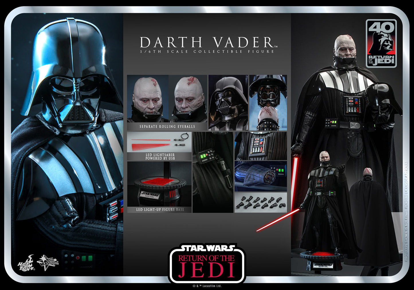 Hot Toys Darth Vader ROTJ Anniversary *Pre-order - OTRCollectibles