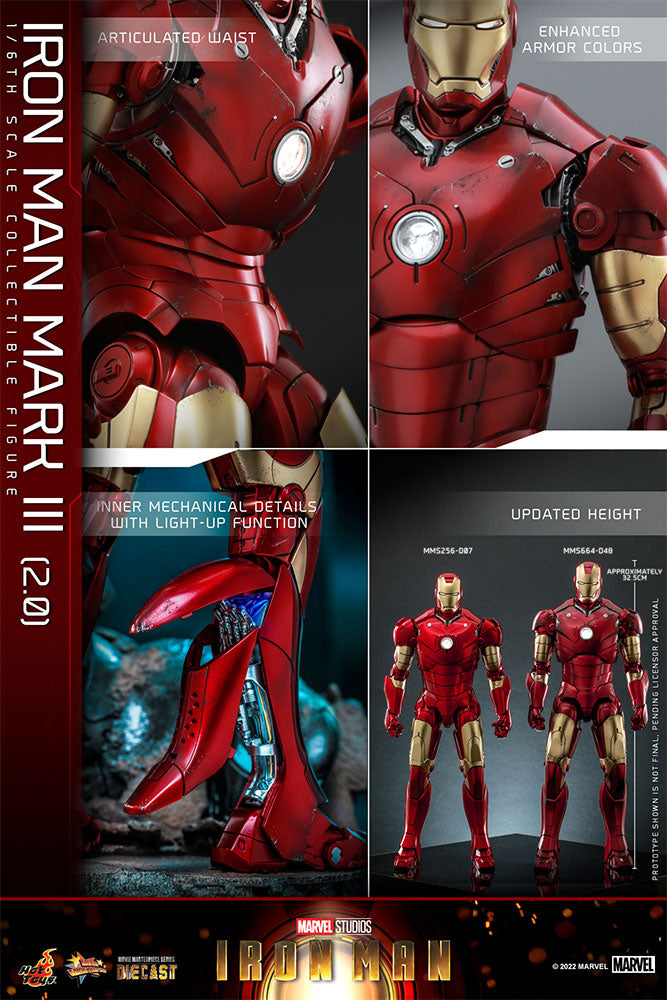Hot Toys Mark iii Iron Man (2.0) *Pre-order - OTRCollectibles