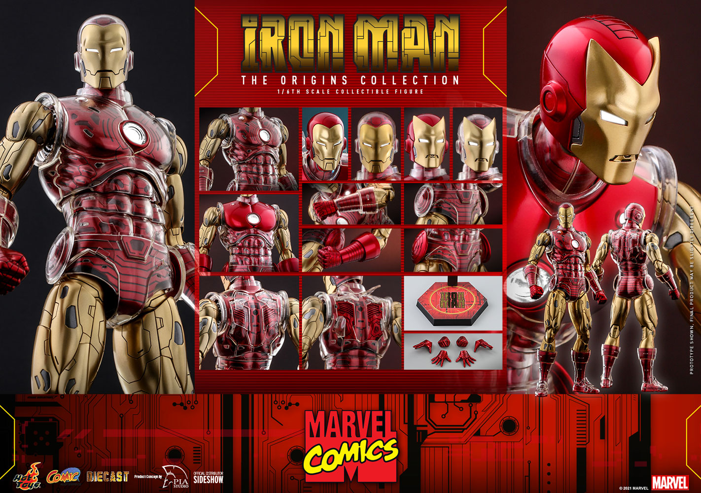 Hot Toys Comic Iron Man *Pre-Order - OTRCollectibles
