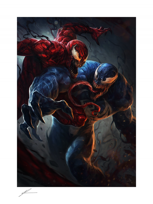Sideshow Venom vs Carnage Art Print - OTRCollectibles